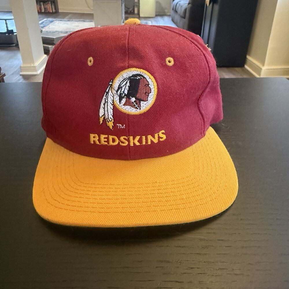 Vintage 90s Redskins Drew Pearson Snapback Hat Cap Blockhead Team NFL VTG